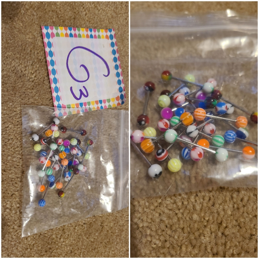 New Piercing Barbells Lot